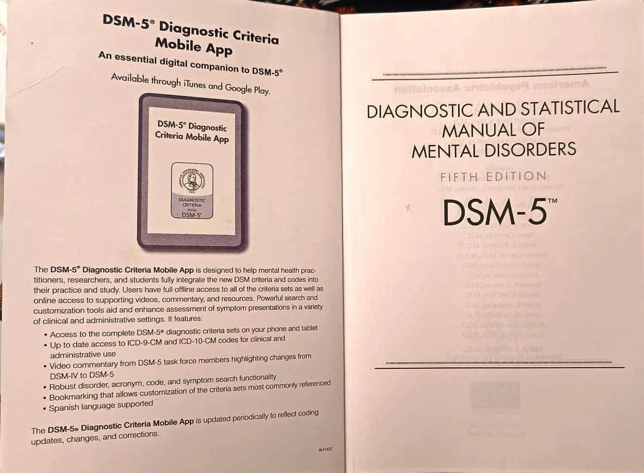 Diagnostic and Statistical Manual of Mental Disorders 5th Edition DSM-5