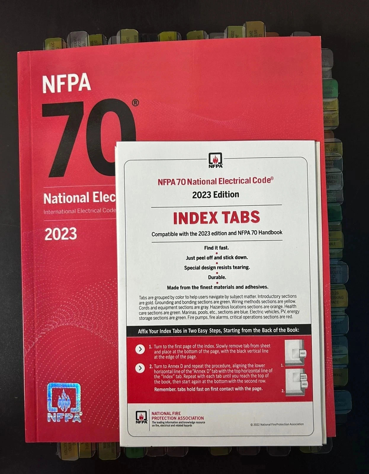 NFPA 70 National Electrical Code 2023 Paperback & Free Tabs Pre Tabbed