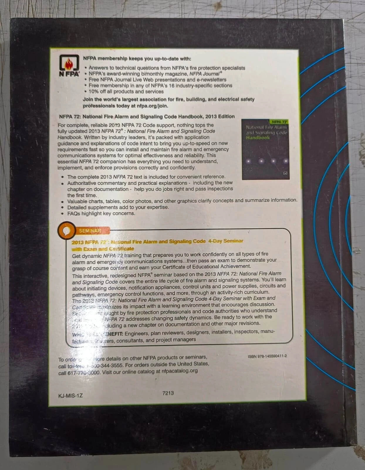 New 2013 NFPA 72 National Fire Alarm and Signaling Code Paperback Free Shipping