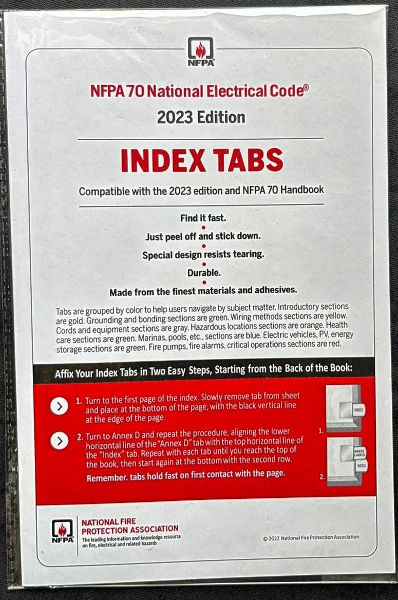 2023 NFPA 70 National Electrical Code Handbook + Index Tabs & Ugly 9781455930715