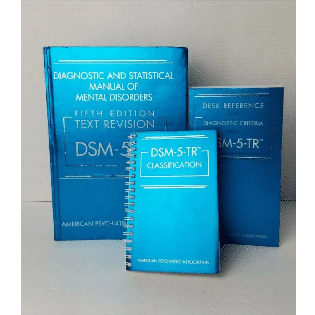 DSM-5-TR Diagnostic Manual Hardcover + Desk Reference + Classification Combo