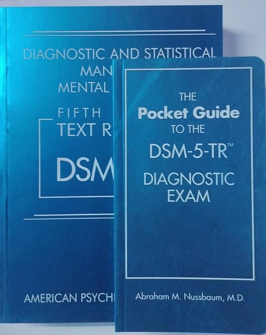 New DSM 5 TR & Pocket Guide Diagnostic Paperback Soft Combo Pack Free Shipping