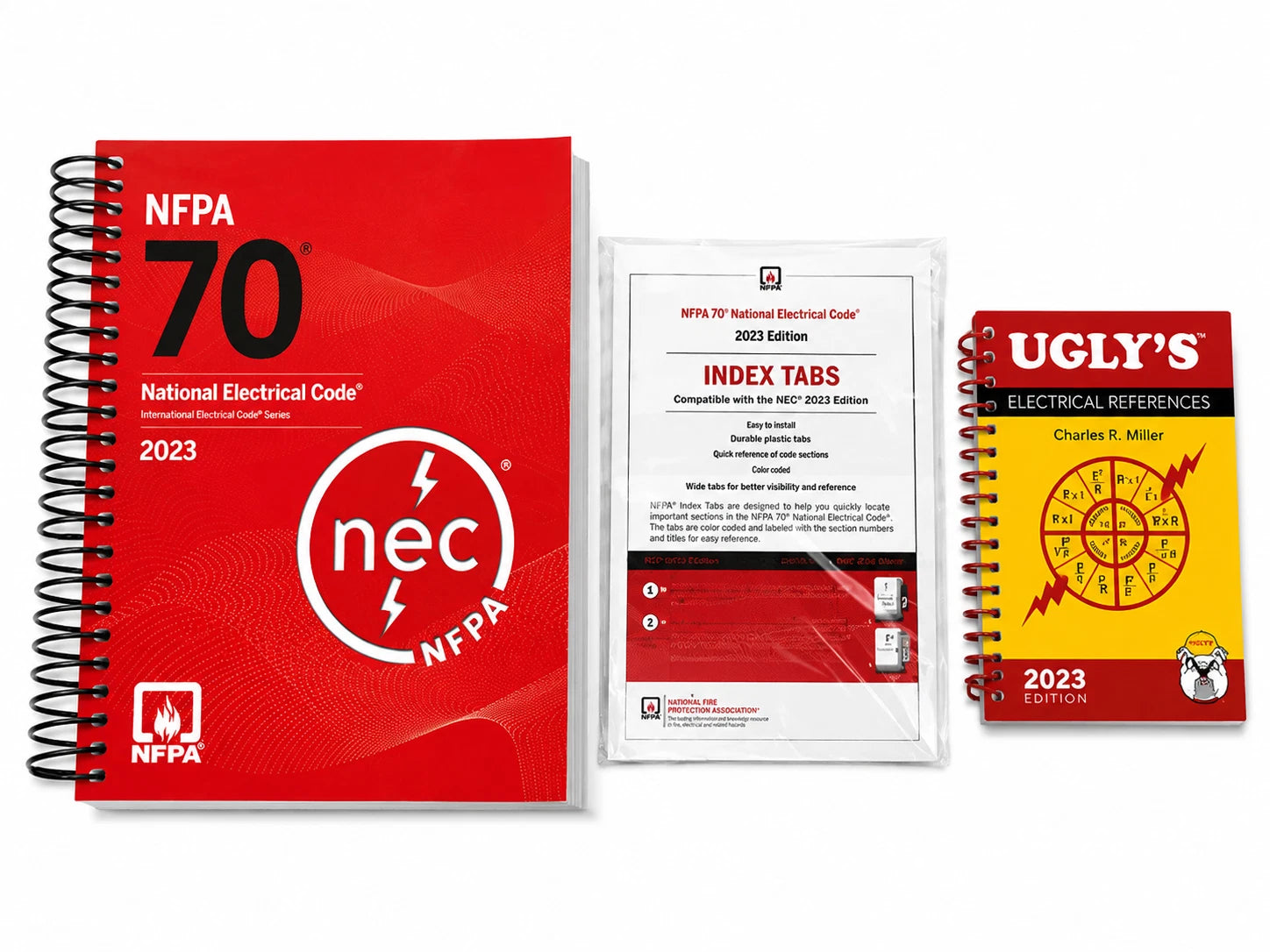 Nfpa 70 2023 National Electrical Code Spiral Edition Index Tabs Ugly's Reference